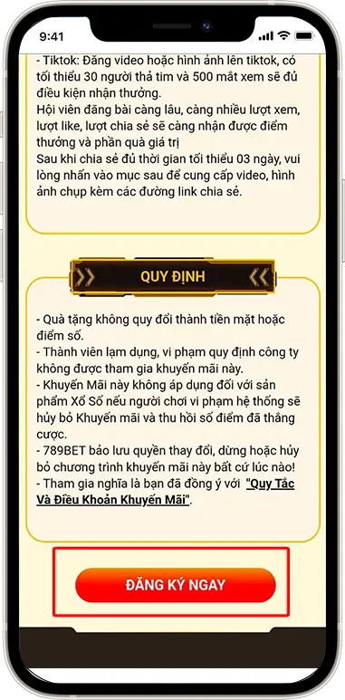 Bước 3: Chọn ''ĐĂNG KÝ NGAY''.